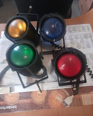 Faretti colorati Clay Paky vintage