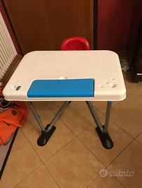 Tavolino bambini e lavagna in ardesia e con fogli