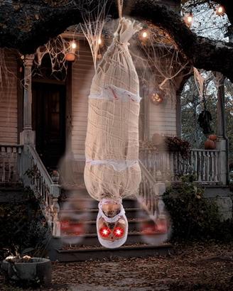 mummia che si muove +led+SUONI 90cm Halloween 