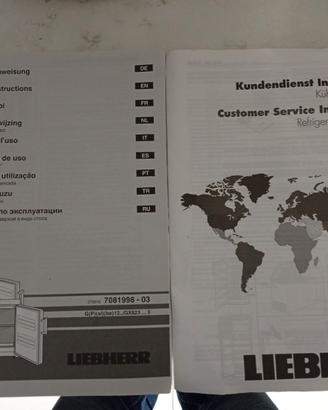 LIEBHERR Manuale d' uso