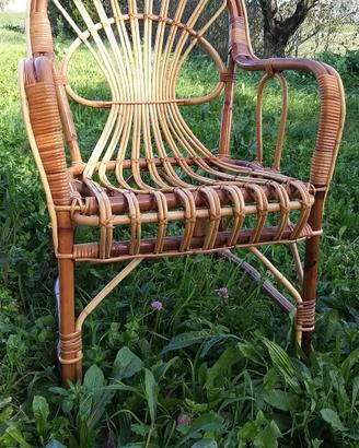 sedia in Rattan 