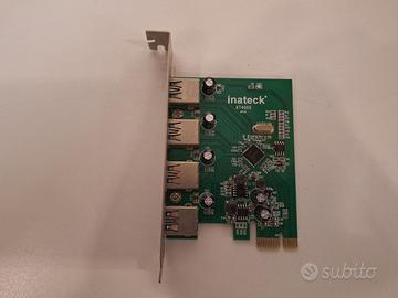 Scheda di espansione PCI-E a 4 porte USB 3.0