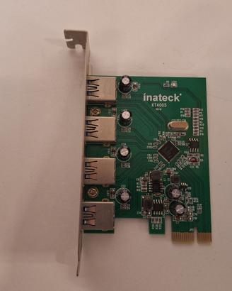 Scheda di espansione PCI-E a 4 porte USB 3.0
