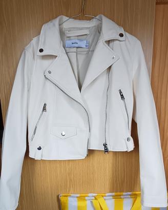 giacca biker in ecopelle - Bershka