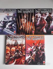 5 vol. del attacco dei giganti 26, 27, 28, 31, 32