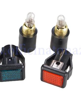 Coppia spia luci e frecce coprimanubrio per Vespa 