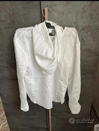 Camicia bianca a righe