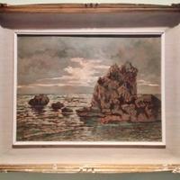 Scuola italiana XX - veduta marina