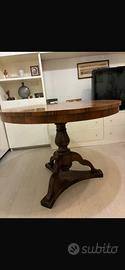 Tavolo anni 30 in radica e massello