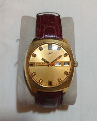 Enicar Ocean Pearl Automatic Day-Date Placcato Oro