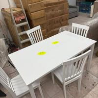 Tavolo dori rettangolare fisso bianco