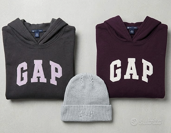 Lotto 2 Felpe GAP XS Stretch con Cappuccio + Cappe
