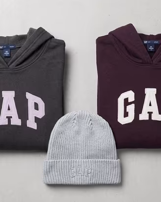 Lotto 2 Felpe GAP XS Stretch con Cappuccio + Cappe