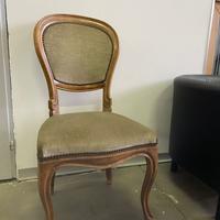Sedia in legno di noce fine 1800