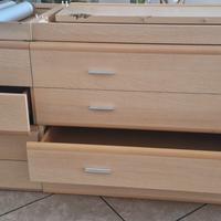 Nr 2 cassettiere + letto singolo trasformabile