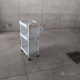 Carrello porte oggetti bianco