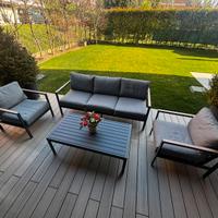 Salotto da giardino Bizzotto in alluminio 4 pezzi
