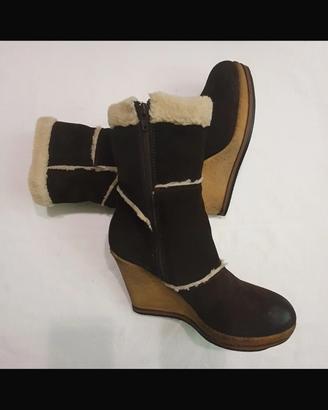 Stivaletto donna Strategie tg 40, pelle, lana int.