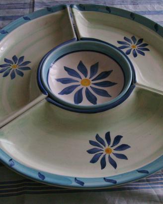 Vassoio  tondo in ceramica di Vietri