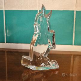 Scultura cane in cristallo Cristallerie