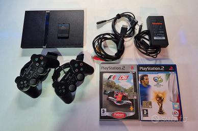 Playstation 2 Slim 2 controller 2 giochi + memory 