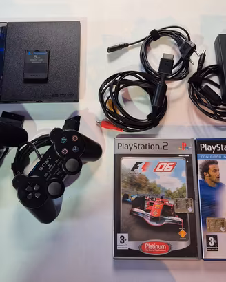 Playstation 2 Slim 2 controller 2 giochi + memory 