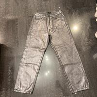 Jeans argento metallizzati effetto laminato
