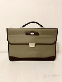 Cartella samsonite verde kaki