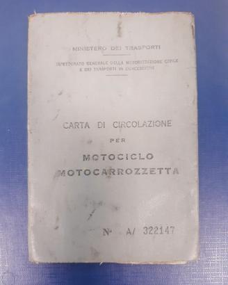 Libretto Lambretta 125 LI del 1960