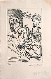 Acquaforte di Remo Brindisi cm 14*9 es. 10/100