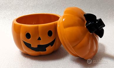 Ciotola dolcetti Zucca di Halloween in ceramica