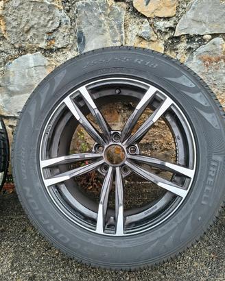 4 cerchi 18” BMW + gomme Pirelli nuove
