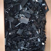 lego sfuso colore nero,bianco,rosso