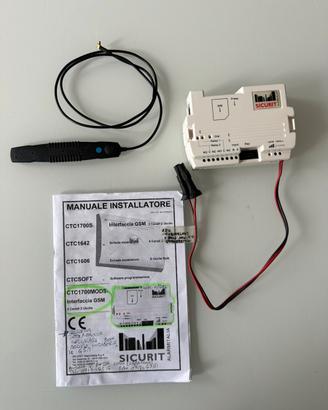 GSM SICURIT CTC1700MODS per allarme + antenna