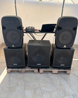 Impianto Audio per Dj della Vonyx Completo
