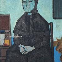 Dipinto a olio di Cantatore Domenico