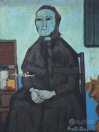 Dipinto a olio di Cantatore Domenico