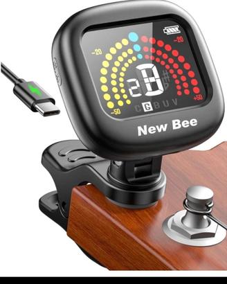 Accordatore Chitarra  Ricaricabile – Display a Col