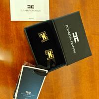 Orecchini Elisabetta Franchi logo EF