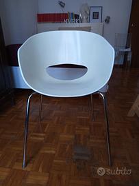 Sedia Designer Orbit Large bianca