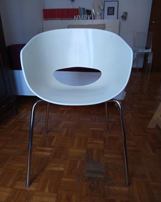 Sedia Designer Orbit Large bianca