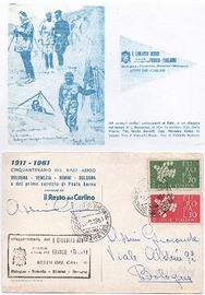 Cartolina comm. RAID AEREO BOLOGNA-VENEZIA-RIMINI
