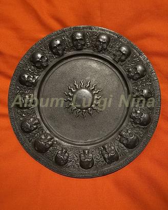 Piatto in bronzo il sacrificio e la gloria guerra