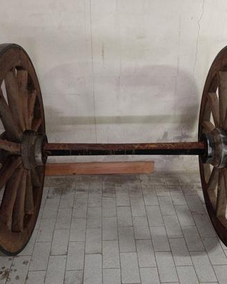 Ruote in legno per carro