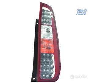 FANALI FORD FIESTA 02-08 LED ROSSO CROMATO