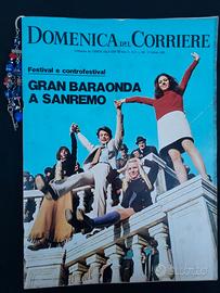 La Domenica del Corriere 11 febbraio 1969 Sanremo