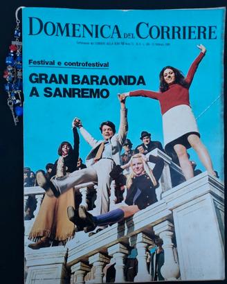 La Domenica del Corriere 11 febbraio 1969 Sanremo