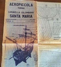 Caravella "Santa Maria" tavola di costruzione 1969