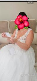 Abito sposa bianco xl