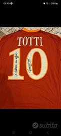 maglia as roma autografata Totti XL